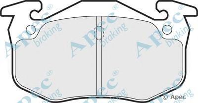 APEC BRAKING pad1005 -  Комплект тормозных колодок, дисковый тормоз